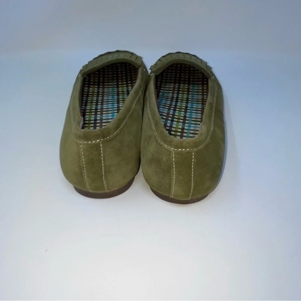 Lands End Green Slip-On Flats Size‎ 8